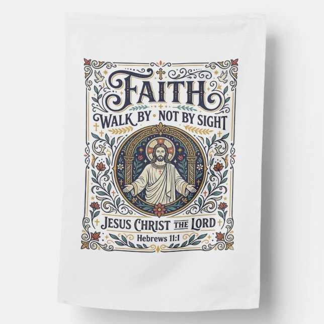Jesus Bible Journaling Scripture Art Shirt Christi House Flag (Front)