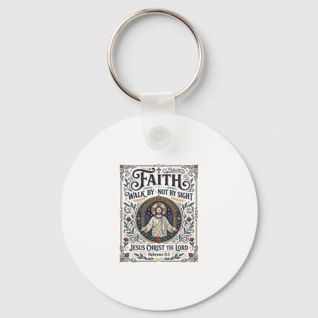 Jesus Bible Journaling Scripture Art Shirt Christi Keychain (Front)