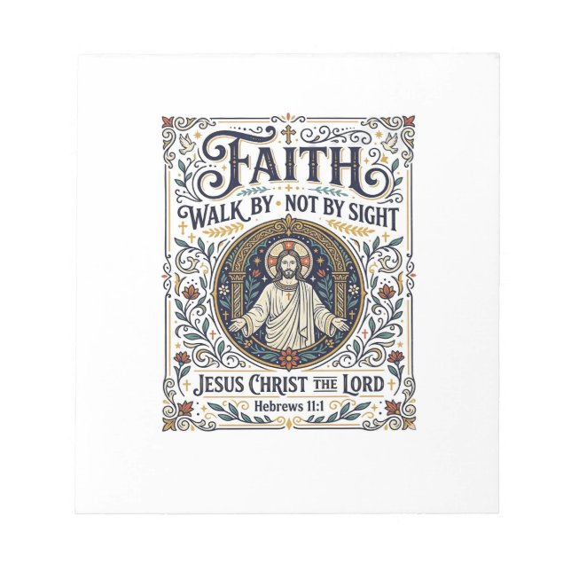 Jesus Bible Journaling Scripture Art Shirt Christi Notepad (Front)