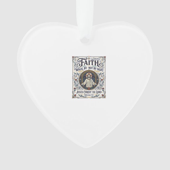 Jesus Bible Journaling Scripture Art Shirt Christi Ornament (Front)