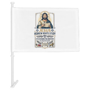 Jesus Bible Languages Hebrew Greek Nerd Shirt Fait Car Flag