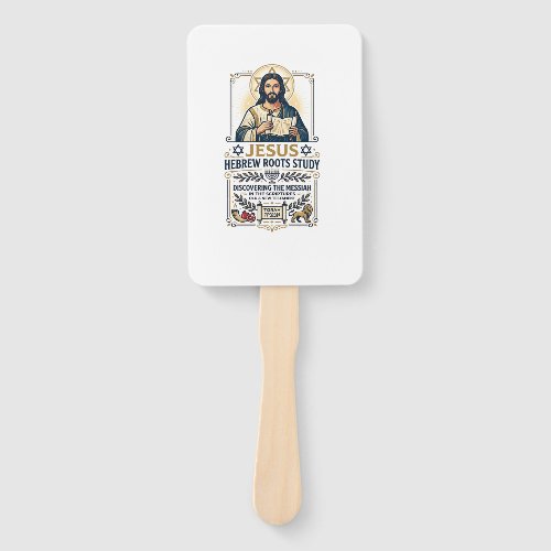 Jesus Bible Languages Hebrew Greek Nerd Shirt Fait Hand Fan