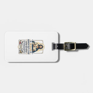 Jesus Bible Languages Hebrew Greek Nerd Shirt Fait Luggage Tag
