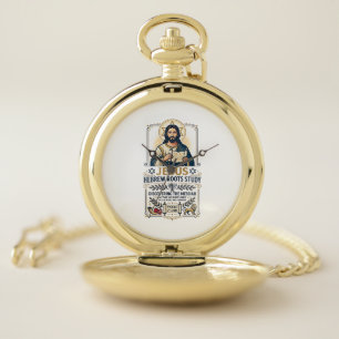 Jesus Bible Languages Hebrew Greek Nerd Shirt Fait Pocket Watch