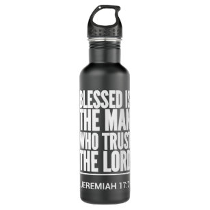 Jesus Bible Scripture Verse Christian Jeremiah 177 Stainless Steel Water Bottle