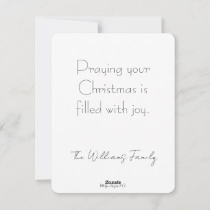 Jesus, Bible Verse Joyful Christmas Holiday Card