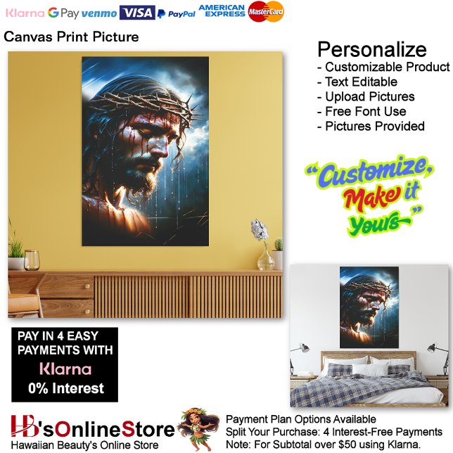 Jesus Biblical Christian Divine Picture 16 Canvas Print (Jesus Biblical Christian Divine Canvas Print Picture 16.)