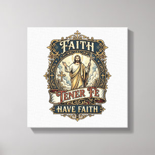 Jesus Bilingual Multicultural Families Shirt Faith Canvas Print