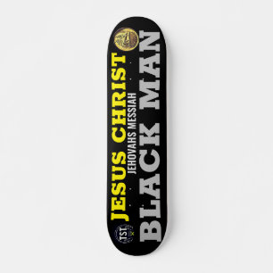 JESUS  BLACK MAN  JMT 7 3/4" Skateboard Deck