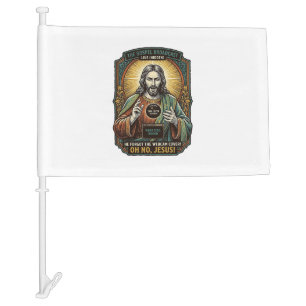 Jesus Black Screen Forgotten Webcam Cover Virtual Car Flag