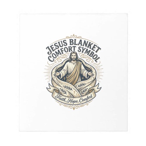Jesus Blanket Comfort Symbol Jesus Blanket Comfort Notepad