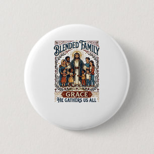 Jesus Blended Family Stepfamily Shirt Christian Gr Button