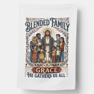 Jesus Blended Family Stepfamily Shirt Christian Gr House Flag