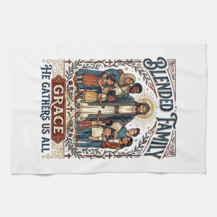Jesus Blended Family Stepfamily Shirt Christian Gr Kitchen Towel