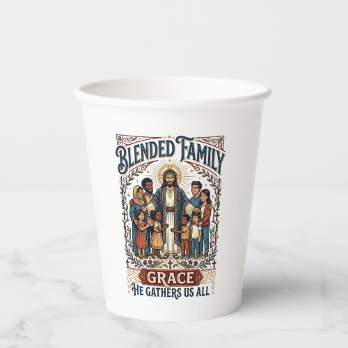 Jesus Blended Family Stepfamily Shirt Christian Gr Paper Cups