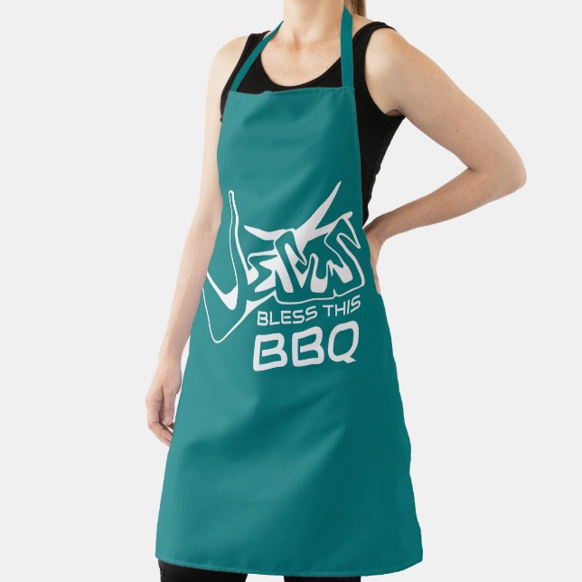 Jesus Bless This BBQ Apron (Insitu)