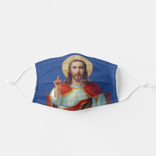 Jesus Blessing Icon Adult Cloth Face Mask