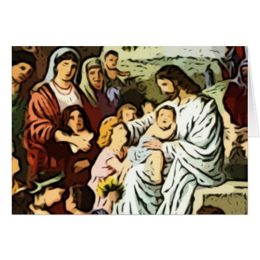 Jesus blessing the children (Front Horizontal)