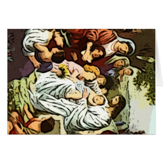 Jesus blessing the children cards (Front Horizontal)