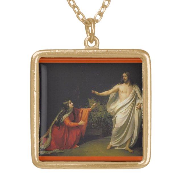 JESUS BLESSINGS GOLD PLATED NECKLACE (Front)