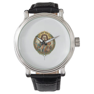 Jesus Blowing Kiss Red Heart Like Button Humor_1 Watch