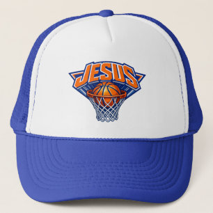 JESUS - Blue and Orange Trucker Hat