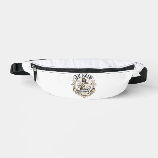 Jesus Blueprint Architect Plan Jesus Blueprint Arc Fanny Pack (Front)