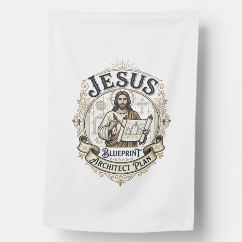 Jesus Blueprint Architect Plan Jesus Blueprint Arc House Flag