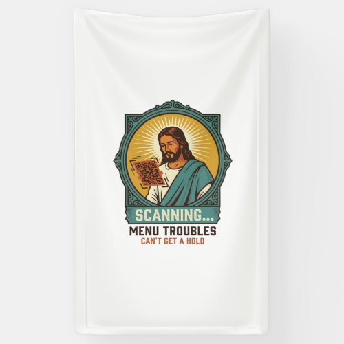Jesus Blurry QR Code Wont Scan Menu Tech Humor_1 Banner