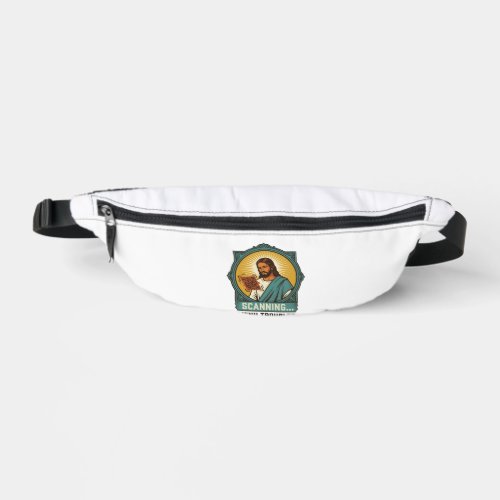 Jesus Blurry QR Code Wont Scan Menu Tech Humor_1 Fanny Pack