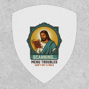 Jesus Blurry QR Code Wont Scan Menu Tech Humor_1 Patch