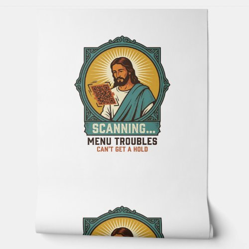 Jesus Blurry QR Code Wont Scan Menu Tech Humor_1 Wallpaper