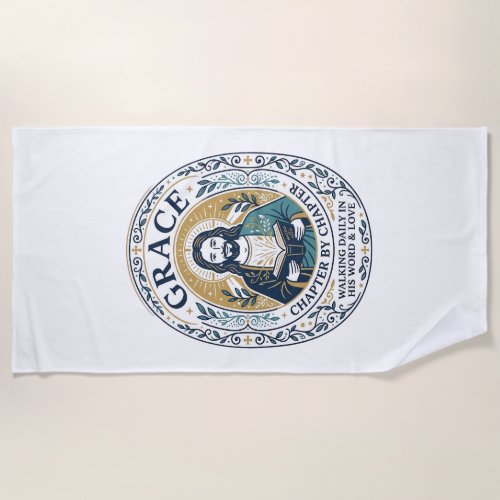Jesus Book Club Reading Community Graphic Tee Chri Beach Towel