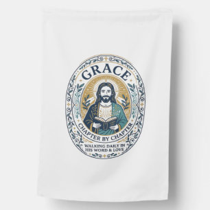 Jesus Book Club Reading Community Graphic Tee Chri House Flag