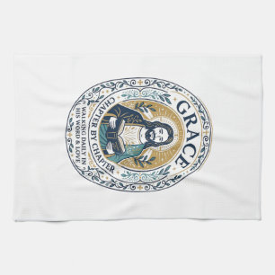 Jesus Book Club Reading Community Graphic Tee Chri Kitchen Towel