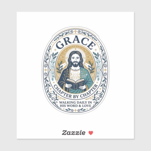 Jesus Book Club Reading Community Graphic Tee Chri Sticker
