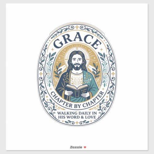 Jesus Book Club Reading Community Graphic Tee Chri Sticker