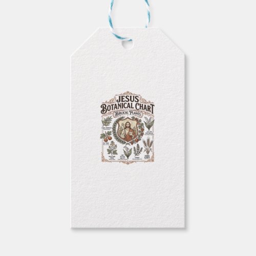 Jesus Botanical Chart Biblical Plants Jesus Botani Gift Tags