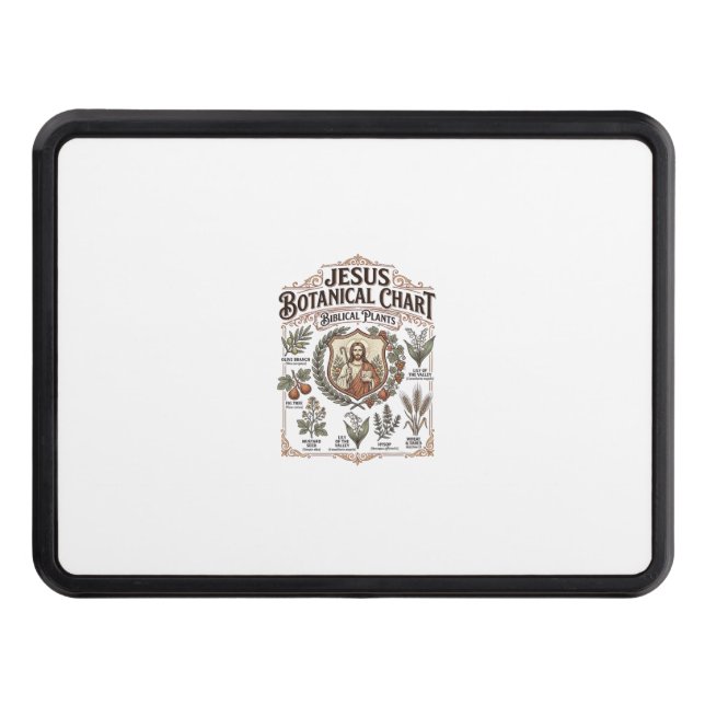 Jesus Botanical Chart Biblical Plants Jesus Botani Hitch Cover (Front)