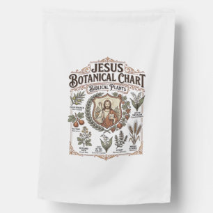Jesus Botanical Chart Biblical Plants Jesus Botani House Flag