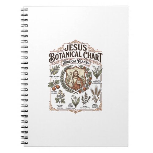 Jesus Botanical Chart Biblical Plants Jesus Botani Notebook