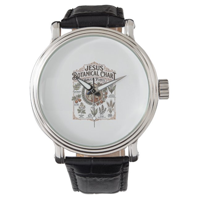 Jesus Botanical Chart Biblical Plants Jesus Botani Watch (Front)