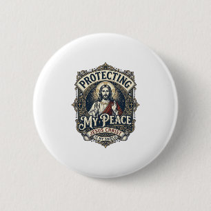 Jesus Boundaries Self Respect Shirt Faith Based De Button