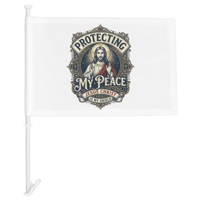 Jesus Boundaries Self Respect Shirt Faith Based De Car Flag (Front)