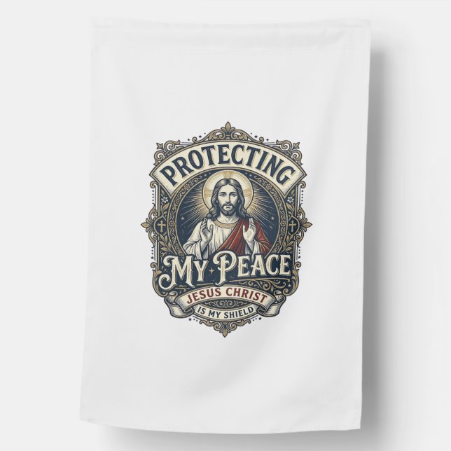Jesus Boundaries Self Respect Shirt Faith Based De House Flag (Front)