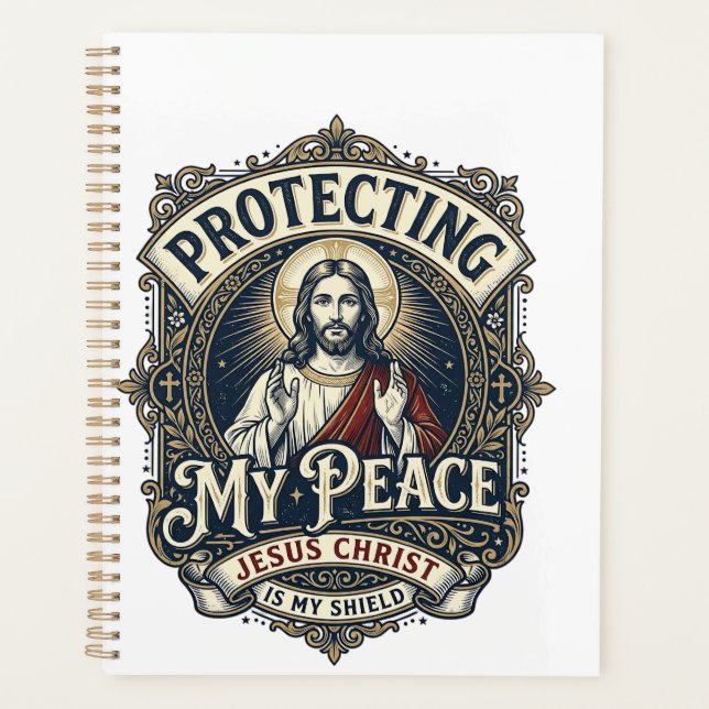 Jesus Boundaries Self Respect Shirt Faith Based De Planner (Front)