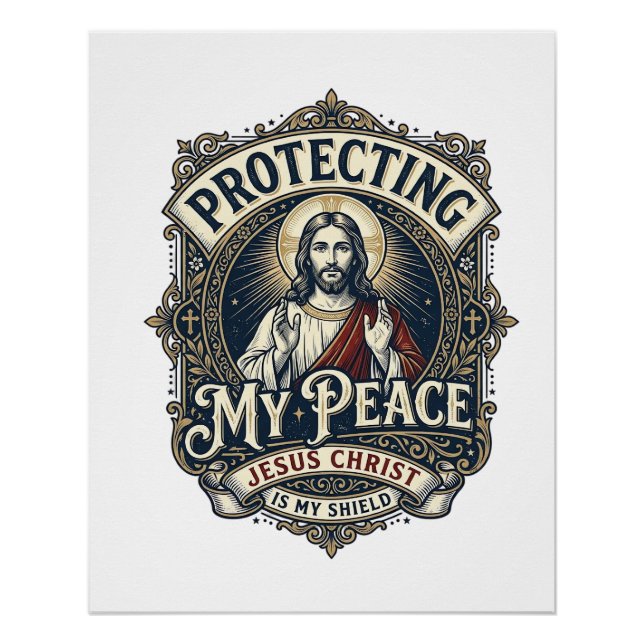 Jesus Boundaries Self Respect Shirt Faith Based De Poster (Front)