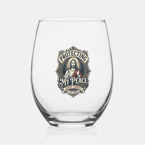 Jesus Boundaries Self Respect Shirt Faith Based De Stemless Wine Glass