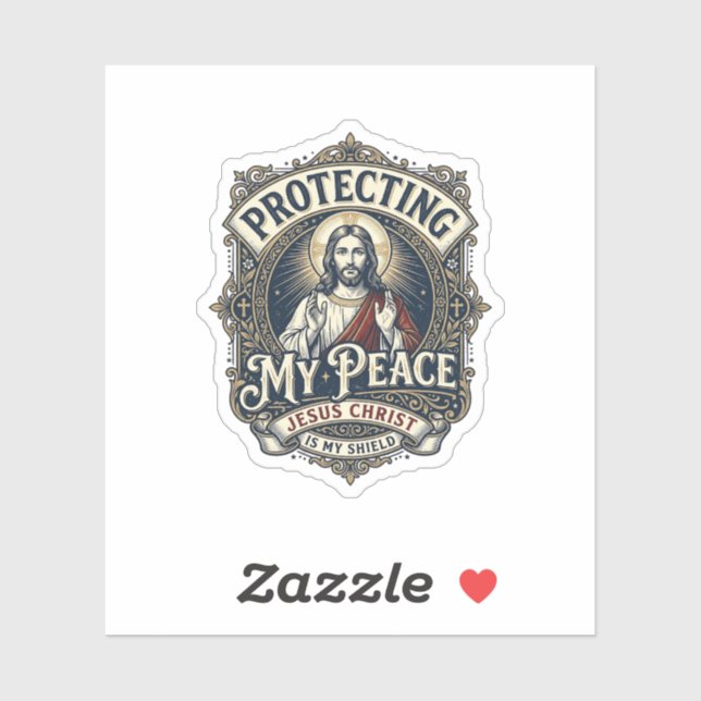 Jesus Boundaries Self Respect Shirt Faith Based De Sticker (Sheet)