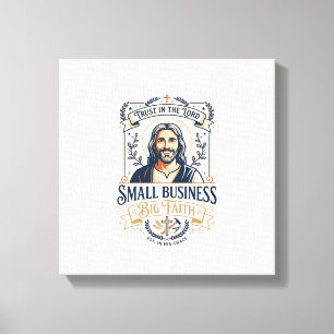 Jesus Boutique Small Business Owner Shirt Christia Canvas Print